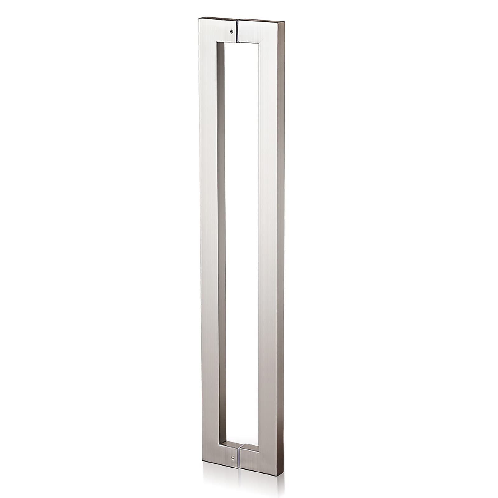 Bhgfyxbs Silver Brushed Stainless Steel Push Pull Door Handle For, 10/24/40 In Sliding Barn Gate Pull Handles, Fit For Wood/Glass Doors/Silver/80Cm/31.5In,-43.8Cm/17.2In,-43.8Cm/17.2In