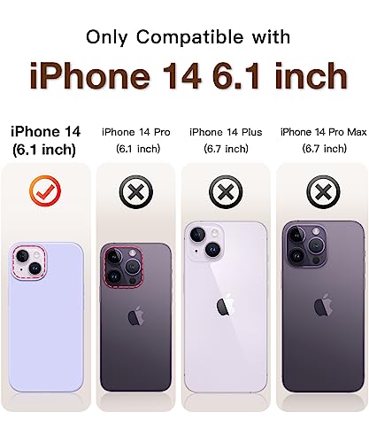 Gonez For Iphone 14 Case Silicone, With Screen Protector + Camera Lens Protector, [Soft Anti-Scratch Microfiber Lining], Slim Liquid Silicone Shockproof Protective Phone Cover 6.1 Inch, White #TOP1