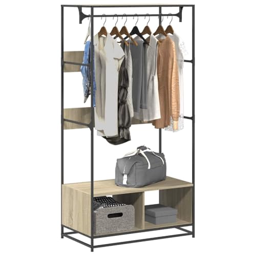 ShGaxin Armario de Madera de ingeniería Roble Sonoma 90x50x180 cm, Armarios Dormitorio, Armario Ropero, Roperos De Dormitorio, Armario para Habitación - 849295