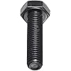 Class 10.9 Steel Cap Screw, Plain Finish, Hex Head, External Hex Drive, Meets DIN 933/ISO 898, 16mm Length, Fully Threaded, M6-1 Metric Coarse Threads (Pack of 100)