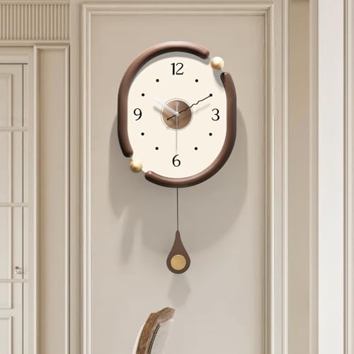 Reloj de Pared Analógico de Madera 14 Pulgadas Diseño Moderno miniatura 1