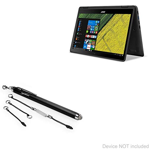 BoxWave Stylus Pen Compatible with Acer Spin 5 - EverTouch Capacitive Stylus, Fiber Tip Capacitive Stylus Pen for Acer Spin 5 - Jet Black