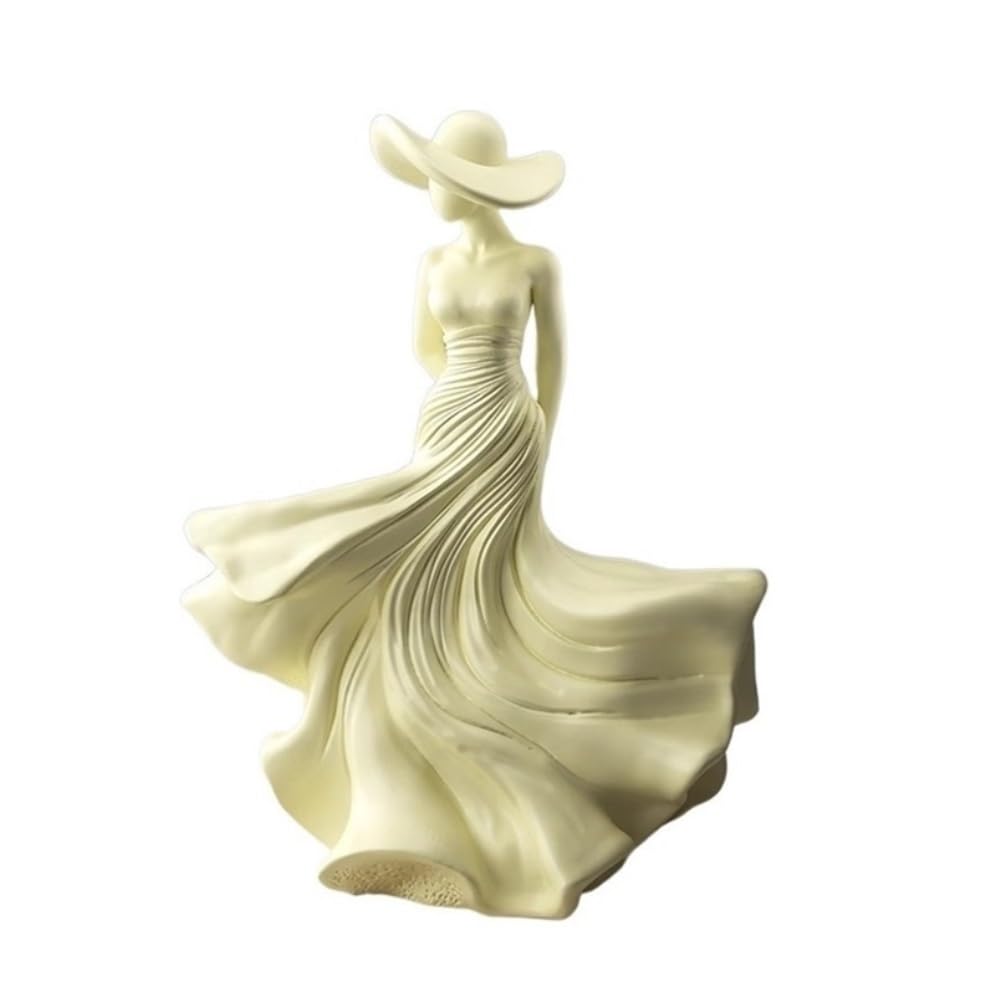 zhuyanbo007 Desk Statue, Character Art Ornaments High-grade Resin Sculptures Home Accessories