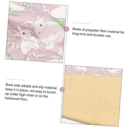 FUNOMOCYA Anti-Mat Voor Eetkamerstoel Tafelmat Voor Peuters Splash Pad Placemat Mat Onder Hoge Stoel Hoge Stoel Mat Hoge Stoel Mat Wasbaar Polyester Voedsel - Afbeelding 3