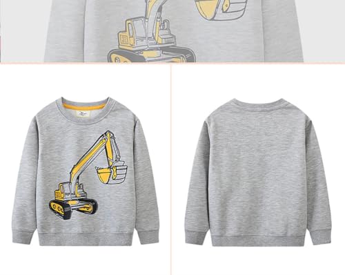Boys Sweatshirts Casual Sweatshirts Cotton Sweatshirts Long Sleeve T-shirts Crew Neck Cartoon Tops for Boys-504