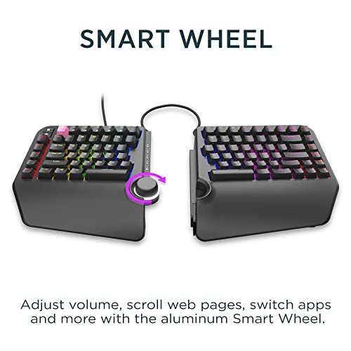 Cloud Nine Ergotkl Ergonomic Tenkeyless Mechanical Keyboard For Pc – Kailh Brown – Tkl Rgb Backlit Ergo Split Key Board #TOP3