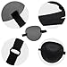 SimautHawk 2 Pcs, Eye Patch,Eye Patches Medical, Amblyopia Lazy Eye Patches，Adjustable Eyepatch, for Left or Right Eyes, and Cosplay Pirate Costume (Gray, 2.95 x 2.76 inches)