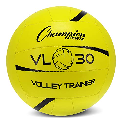 Champion Sports Training Volleyball, Size 10 – Soft Hand-Sewn Nylon Panels, Indoor/Outdoor, Lightweight Practice & Recreation Ball
