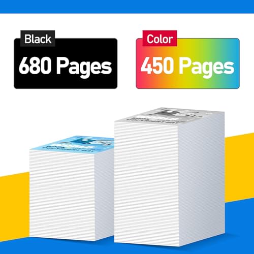 308 308XL Ersatz für HP 308 Druckerpatronen XL komaptibel mit HP Envy 6110e 6120e 6122e 6130 6132e 6532e (1 Schwarz 1 Farbe)