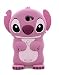 3D Blue Stitch & Lilo Soft Silicone Case Cover For Alcatel LG HTC Mobile Cell Phone (Alcatel One Touch Fierce 2 7040T, pink)