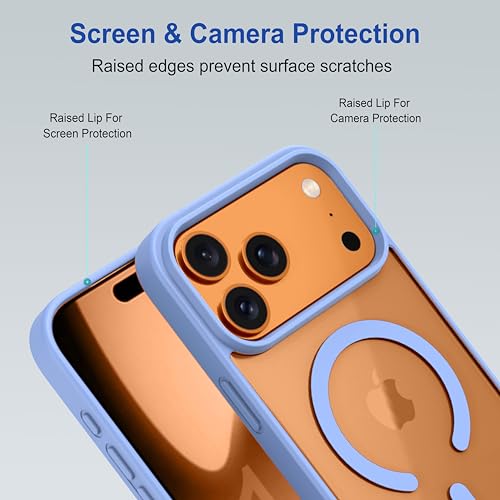Image of amazon basics Back Case Cover for iPhone 17 Pro Max | Compatible for iPhone 17 Pro Max Back Cover | Scratch-Resistant Back Cover | Sierra Blue