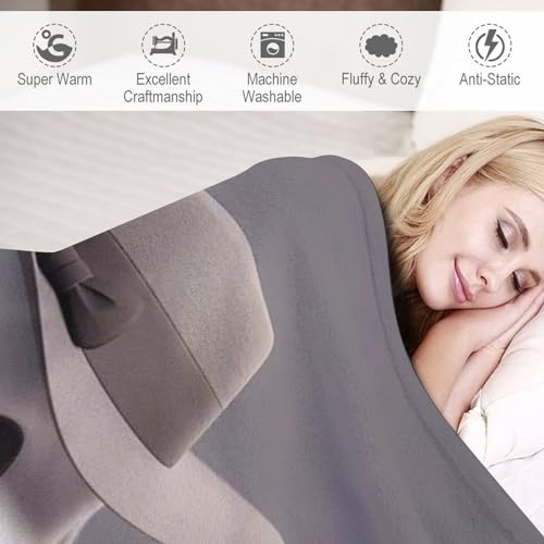 Couverture en flannel effet lapin, un dessus de lit doux et haut de gamme - 4
