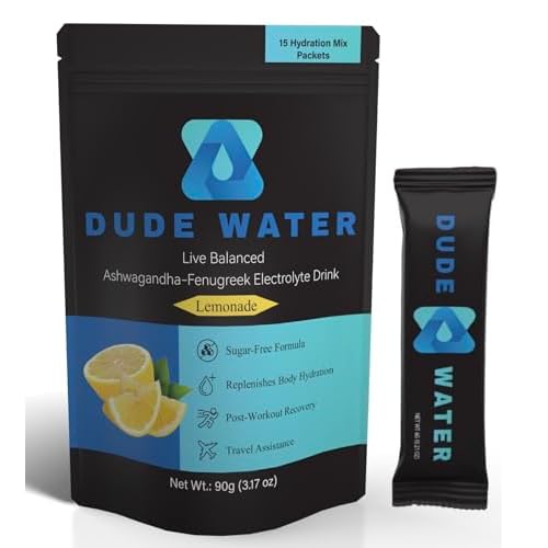 Hydration Supplement Mix – Hydration Mix Enfused with Ashwagandha, Fenugreek, and Essential Vitamins. Replenishes Hydration, Supports Energy, Hormonal Balance, Strength, and Recovery.