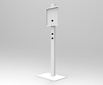 faytech Floor Stand for 21.5 Inch Liquid Dispenser Kiosk Station - Heavy Duty Metal Stand with Floor Bolt Mounting | Replacement Kiosk Stand, Sanitizer Station Stand