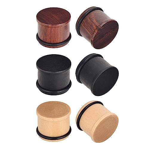 Longbeauty Juego de 6 dilatadores de madera en 3 colores