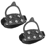 GOOHOCHY Outdoor 5-Spike Ice Crampons Snow Gripper...