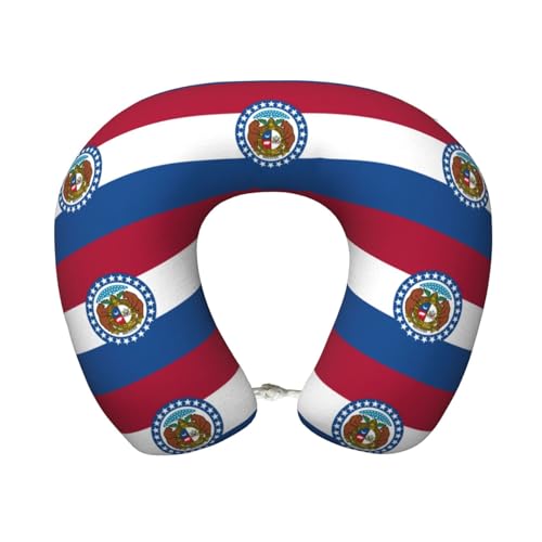 Almohada de viaje con funda de poliéster y soporte cervical