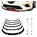 VDXDTIFX Compatible for Renault Clio 4 Car Accessories 5 Color Options Body Kit Splitter Modified Exterior Parts Tuning 4 Piece Front Bumper Lip(White)