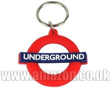 Transport for London Underground Rubber Keyring "UNDERGROUND" Roundel