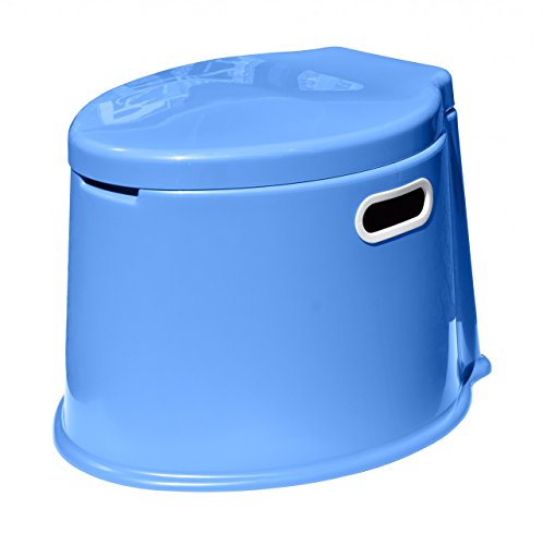 Seau de toilette bleu Navyline pour vos nuits de camping sauvage