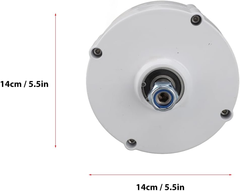 48V Dual Shaft 3 Phase AC Generator High Voltage Output Permanent Magnet Synchronous Generator for Wind Power System (200W)