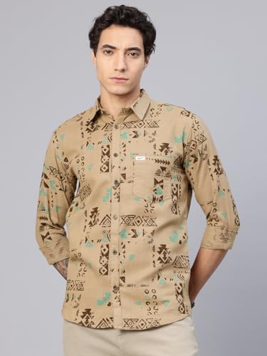 Image of Majestic Man Pure Cotton Printed Trendy & Comfortable Casual Shirt