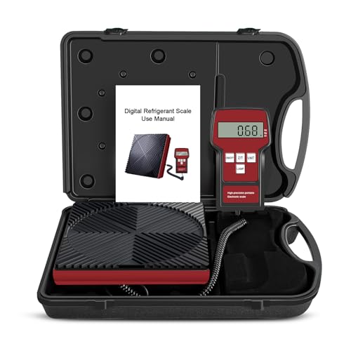 3 DISPLAY MODES: three display modes: kg, lb and oz. Digital load capacity up to 100 kg. Its 2.8g resolution and 0.5% accuracy in all conditions make it the most accurate and accurate refrigerant scale on the market.