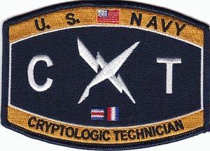 US Navy Cryptologic Technician CT Patch