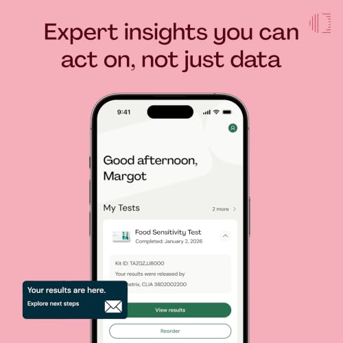 Image of Everlywell Food Sensitivity Test - Learn How Your Body Responds to 96 Different Foods - At-Home Collection Kit - CLIA-Certified Labs - Ages 18 Plus