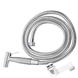 Spruzzatore Bidet per Wc in Acciaio Inox, Finitura Spazzolata Argento