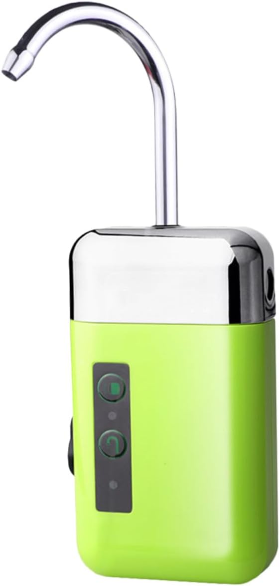 TOYANDONA Rechargeable Dual Use Oxygen Pump for Fish Tank USB Charging Quiet Air and Water Pump for Indoor Outdoor Hydroponics Easy Install with Hanging Hook and Thread Green