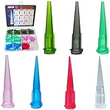 VIBICCK 7sizes, 144 blunt tip glue dispensing nozzles Blunt-nosed needle glue applicator, used for applying...