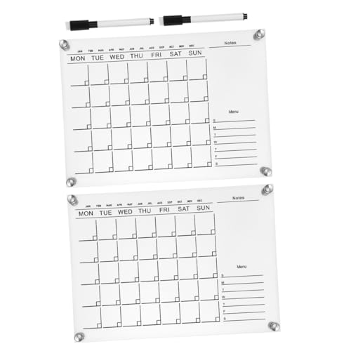 Tableau mémo acrylique transparent sans cadre DOITOOL avec stylo pour bureau