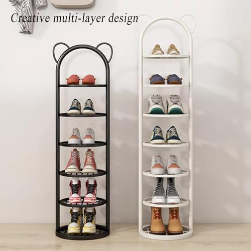Étagère à chaussures en métal compacte pour libérer les petits placards - 8