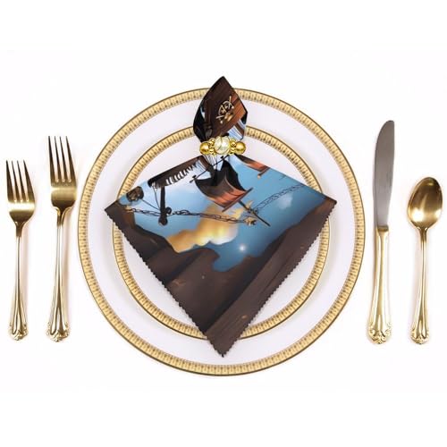 Servilletas de Tela Reutilizables 18x18 Pulgadas Pack 4 miniatura 3