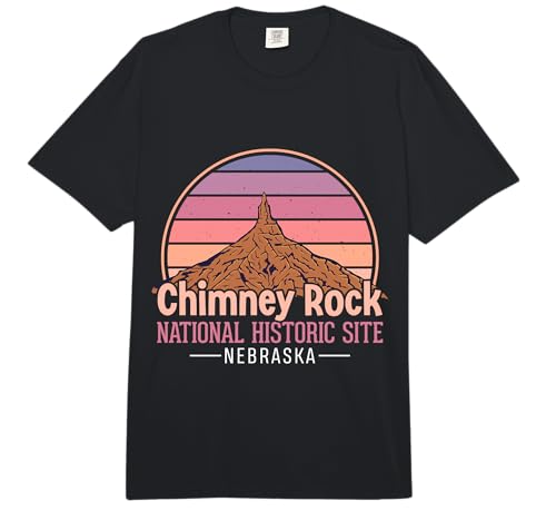 Chimney Rock National Historic Site Nebraska Travel Comfort Colors Adult Heavyweight T-Shirt