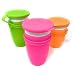 Koaii Baby Custom Replacment Lids Compatible for All Munchkin Miracle 360 Cups. More Color Combinations Available. Set of Three in Pink, Orange & Green.