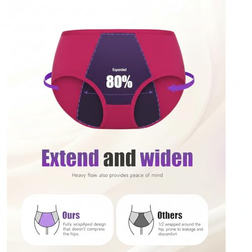 Image of DIVING DEEP Women's Period Panty | Pack of 2 Leakproof Menstrual Underwear | Heavy Flow Protection | Reusable & Washable Period Panties for Women & Teens