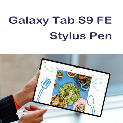 Image of Lavender Galaxy Tab S9 FE S Pen for Samsung Galaxy Tab S9 FE Stylus Pen Replacement 4,096 Pressure Levels WithoutBluetooth+Free 5 Tips