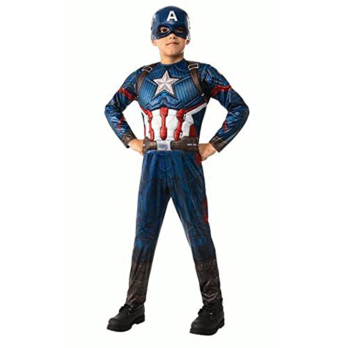 Rubies Marvel Avengers Kids Costumes Choose Hulk Iron Man Captain America Spiderman (Captain America, Small)