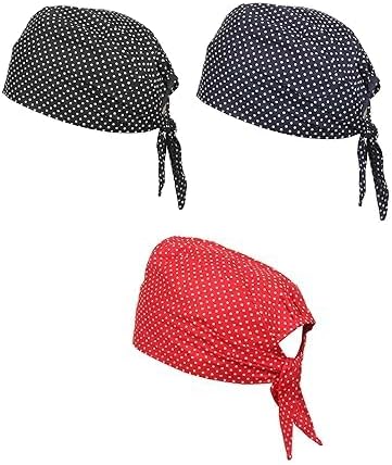 Czapka z czaszką Patka Durag z czystej bawełny, regulowana, odprowadzająca pot opaska na głowę, wkładka do kasku dla jeźdźców, sport i chemia, kolor: czarny, niebieski, czerwony
