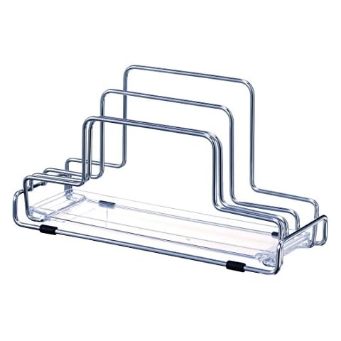 Asvel 2606 N Posay Stainless Steel Cutting Board with Stand Tray Cover