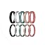 Pack K: Charcoal Black, White Marble, Metallic Seafoam Green, Metallic Sunset Gold, Metallic Rose Pink