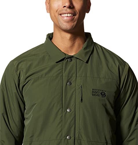 Image of Mountain Hardwear Men's HiCamp Shell Jacket for Hiking, Travel, Camping, and Everyday Wear