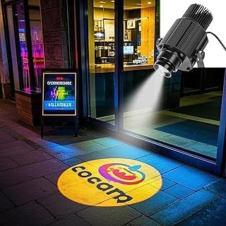 Zuzu 60w Rotating Digital Waterproof Advertising Custom Logo GOBO Projector Uses for Branding, Advertisements & Professional Purposes. with 1 Year Warranty & Lifetime Customer Care Support.-image-31