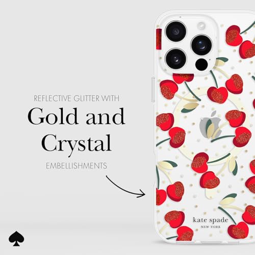 kate spade new york iPhone 16 Pro Max Case - Cherry Dot Gems - image 5