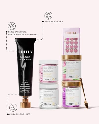 Truly Beauty 24K Gold Black Soap for Face and Body with Chamomile and Turmeric - African Black Soap for Acne, Hyperpigmentation & Signs of Aging - 5oz - Image 5