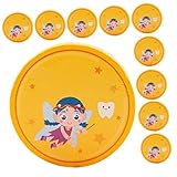 NOLITOY Monedas de Madera Doradas del Hada Dientes 20 Piezas, Juguete, Medallas de Recompensa para Pérdida de Dientes, Recuerdo Educativo y Obsequio Divertido