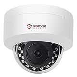 Anpviz Cámara IP PoE de 5MP HD de Vigilancia Exterior, con Micrófono, Cámara de Vigilancia IP con Vision Nocturna Infrarrojos, Resistente a la Intemperie, para Exteriores e Interiores, Infrarrojos