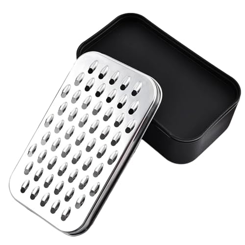 Rallador de queso con contenedor, acero inoxidable miniatura 1